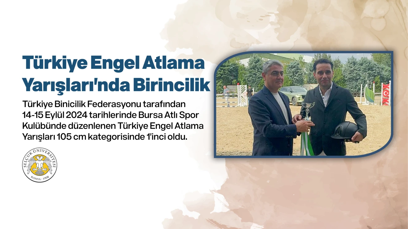 Türkiye Engel Atlama Yarışları'nda Birincilik